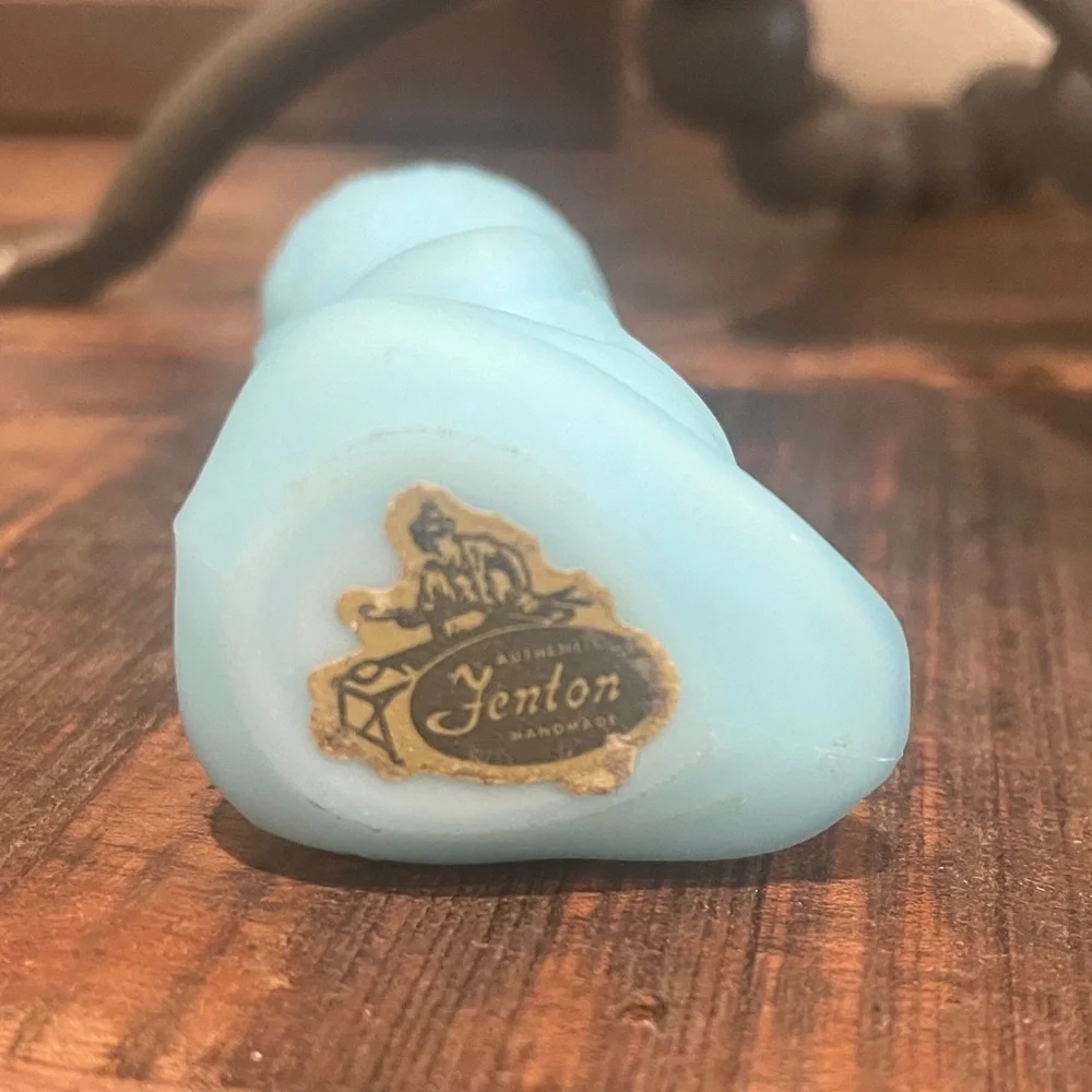 Fenton Sky Blue Child Figurines